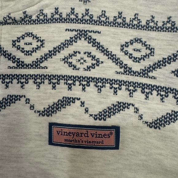 Vineyard Vines Light Gray Zip-Up Sweater